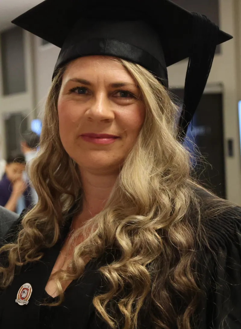 Dr. Thelma Boshoff OUM Class of 2023 and Student Research Prize Recipient